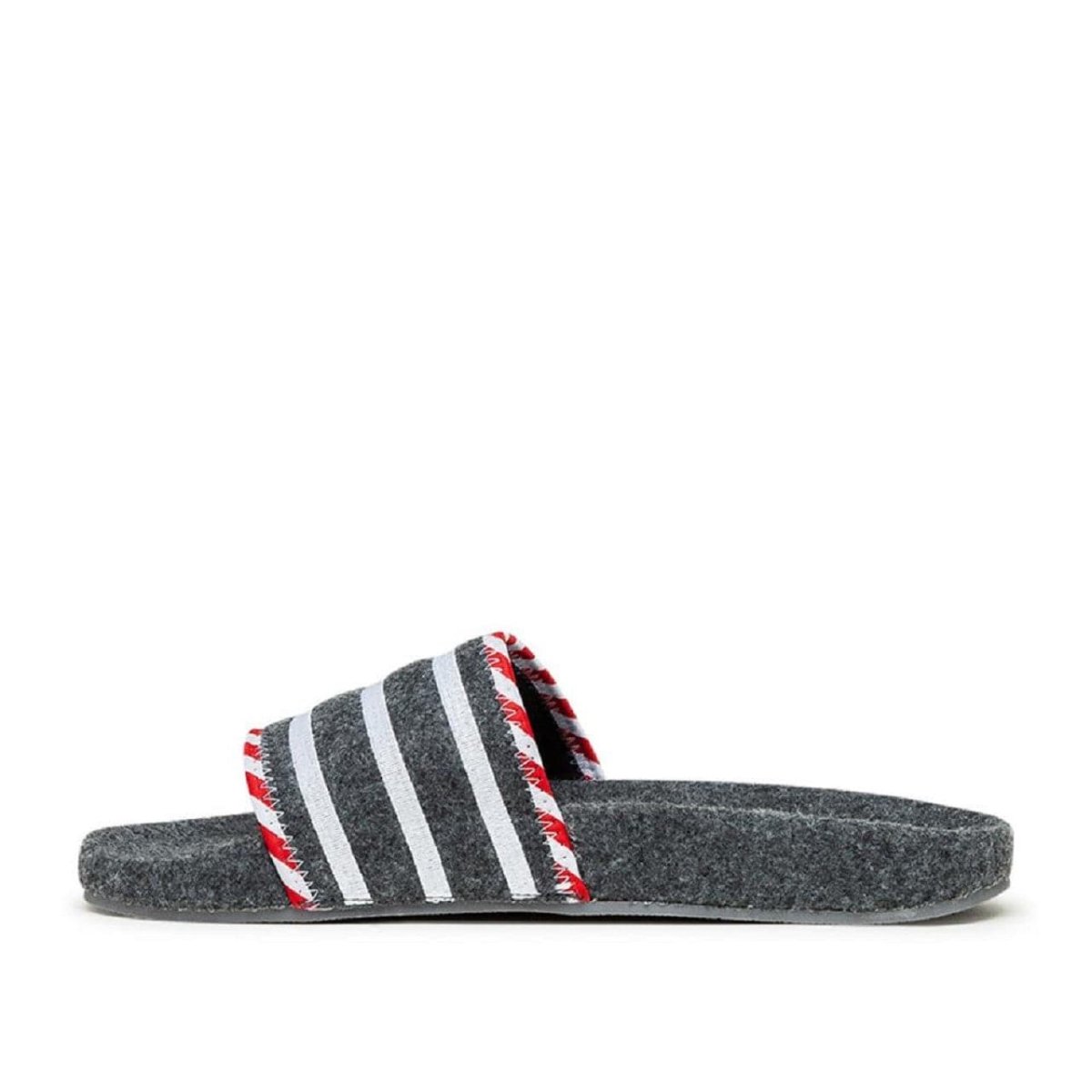 adidas Adilette (Grau / Weiß / Rot) - Allike Store