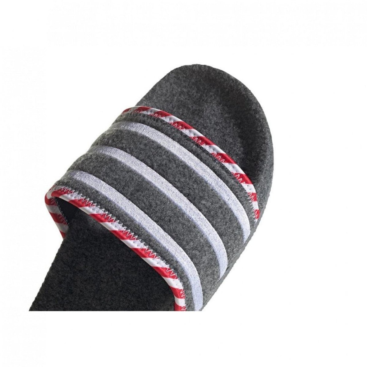 adidas Adilette (Grau / Weiß / Rot) - Allike Store
