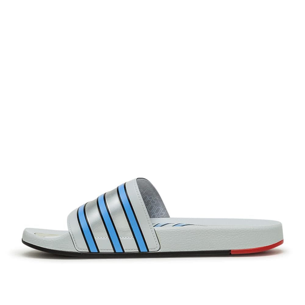 adidas Adilette Premium 'Micropacer' (Grau / Blau) - Allike Store