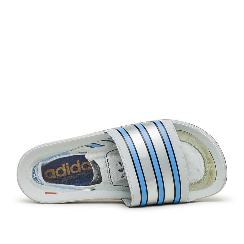 adidas Adilette Premium 'Micropacer' (Grau / Blau) - Allike Store