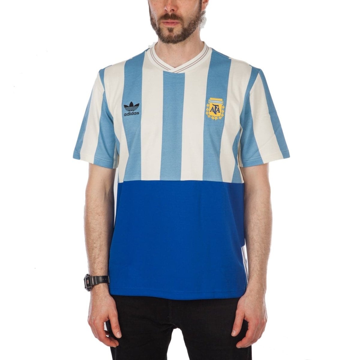 adidas Argentina MashUp T-Shirt (Hellblau / Weiß) - Allike Store