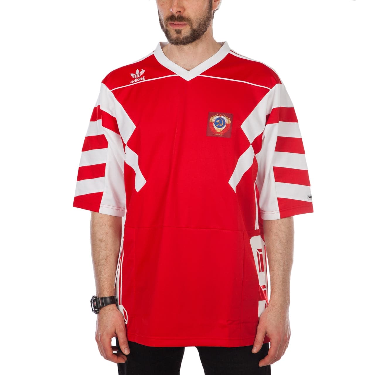 adidas Russia MashUp T-Shirt (Rot / Weiß) - Allike Store