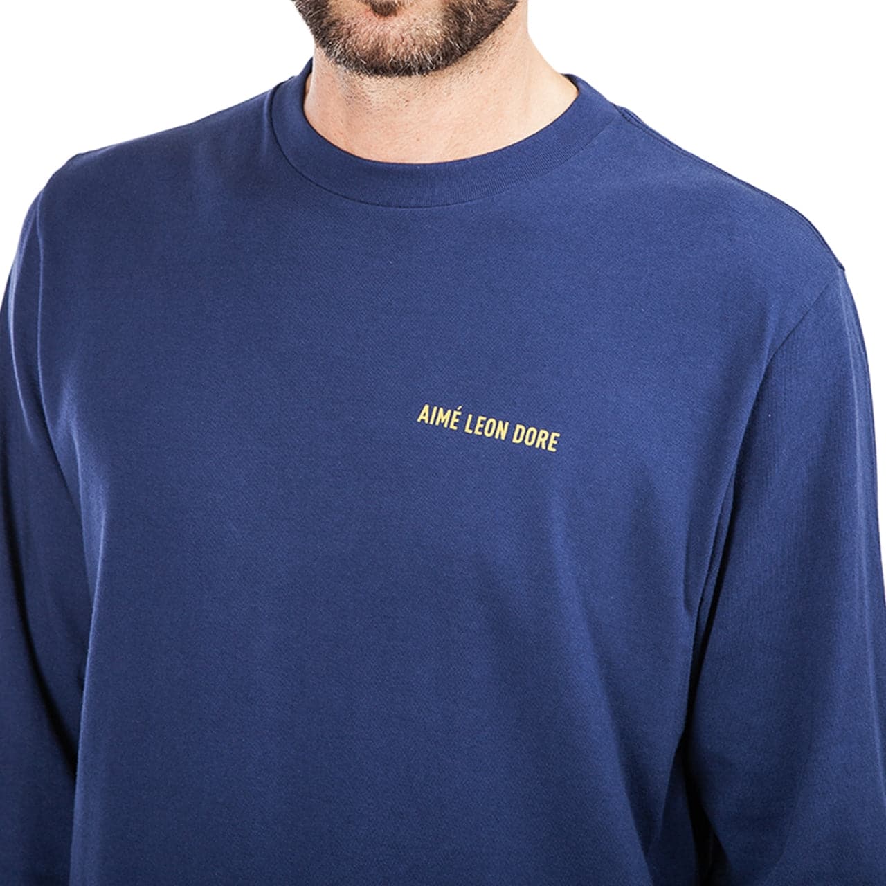 Aimé Leon Dore LS Logo Tee (Navy) - Allike Store