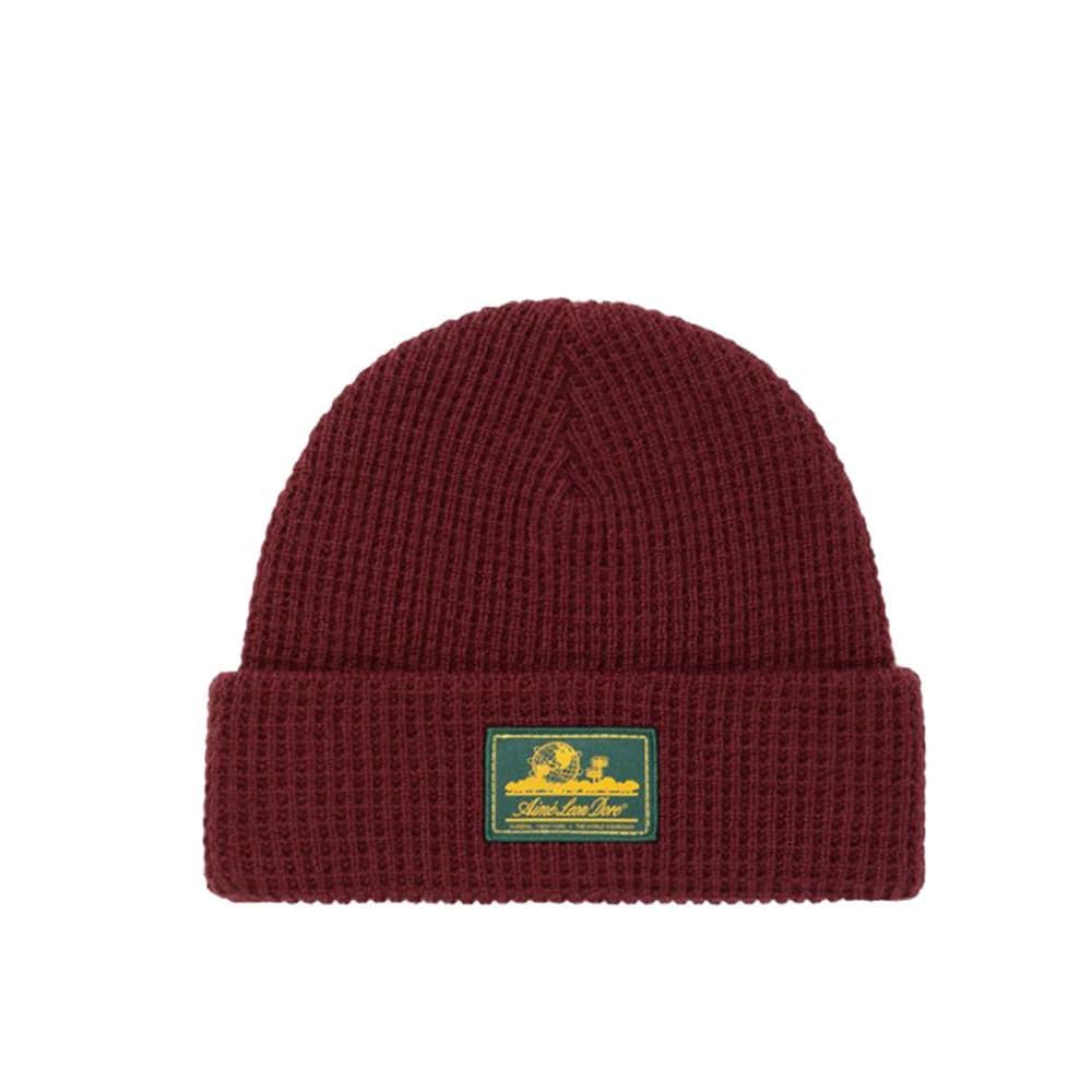 Aimé Leon Dore Waffle Knit Beanie (Burgundy)  - Allike Store