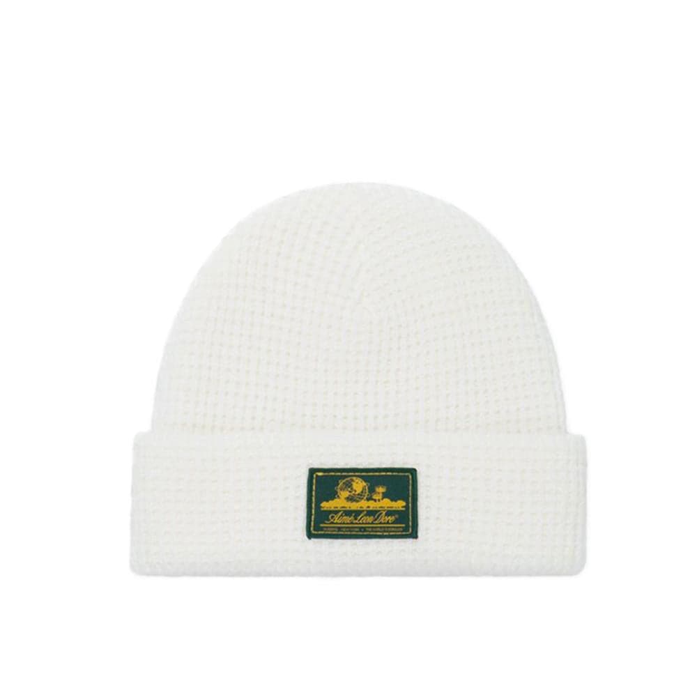 Aimé Leon Dore Waffle Knit Beanie (Weiß)  - Allike Store