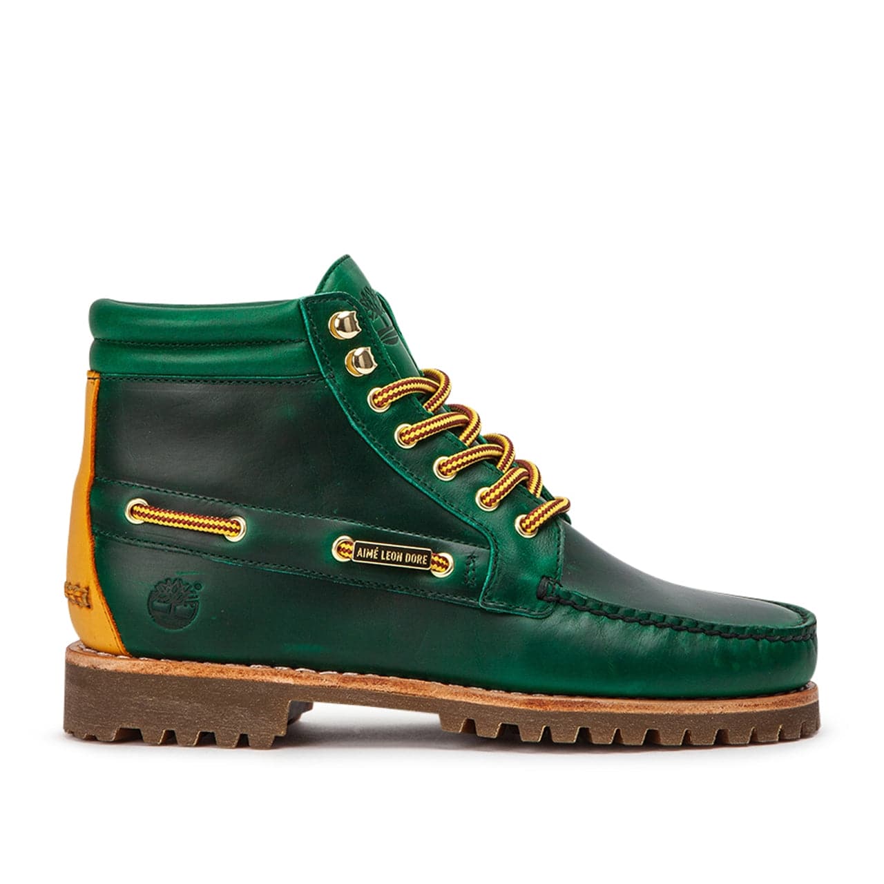 Aimé Leon Dore x Timberland 7 Eye Lug Boot (Grün)  - Allike Store