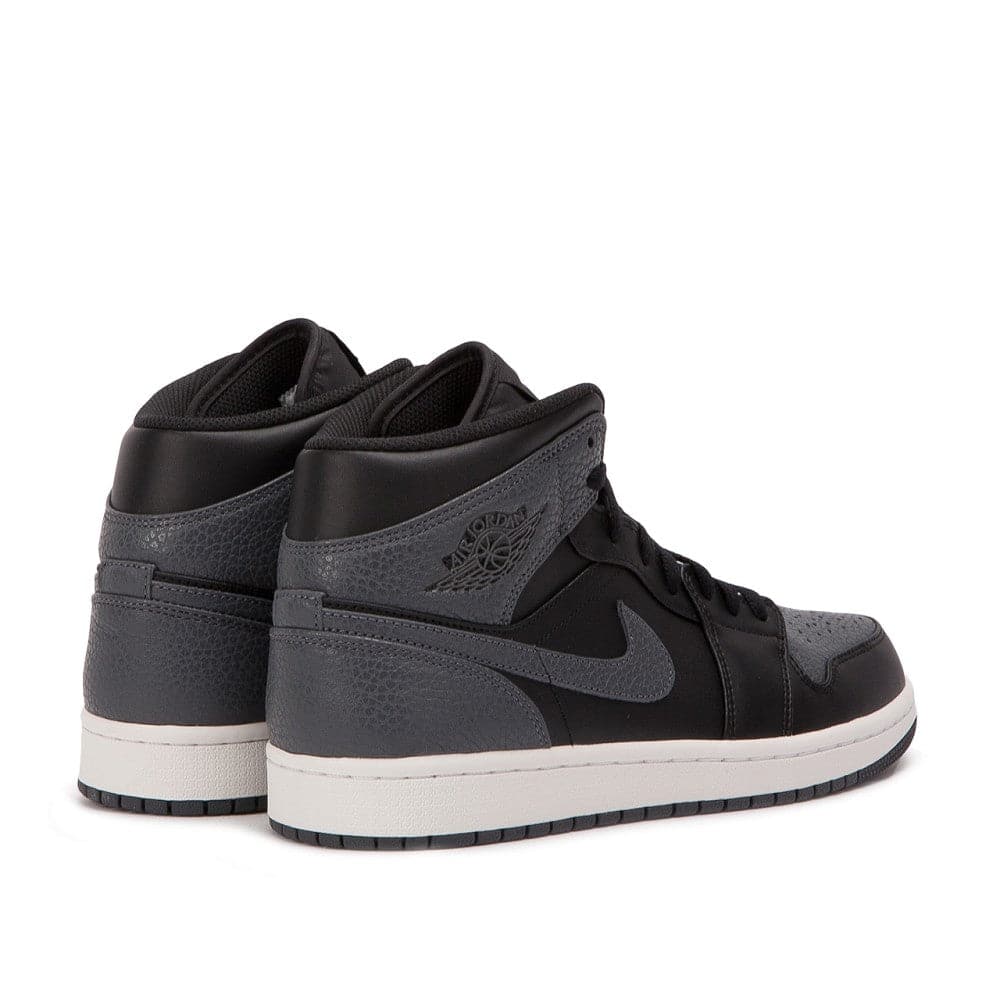 Air Jordan 1 MID (Schwarz / Dunkelgrau) - Allike Store