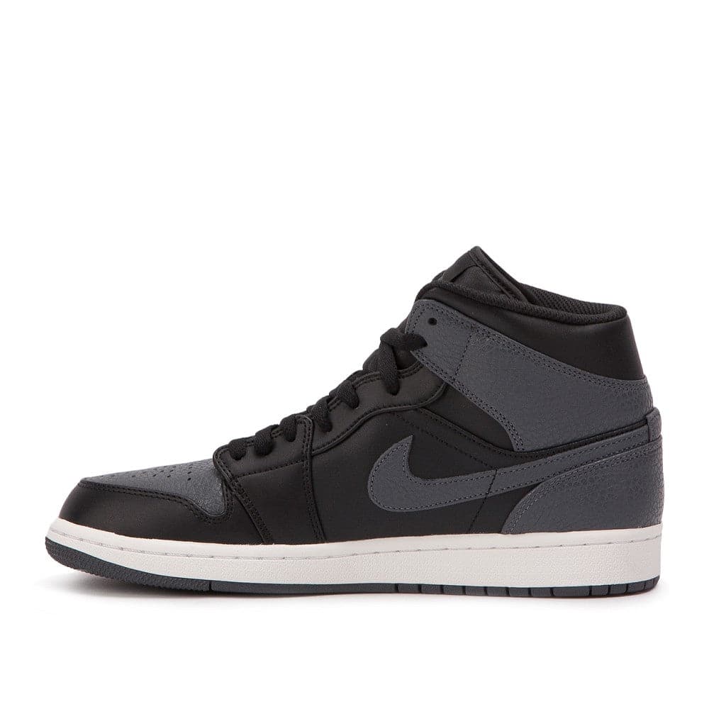 Air Jordan 1 MID (Schwarz / Dunkelgrau) - Allike Store