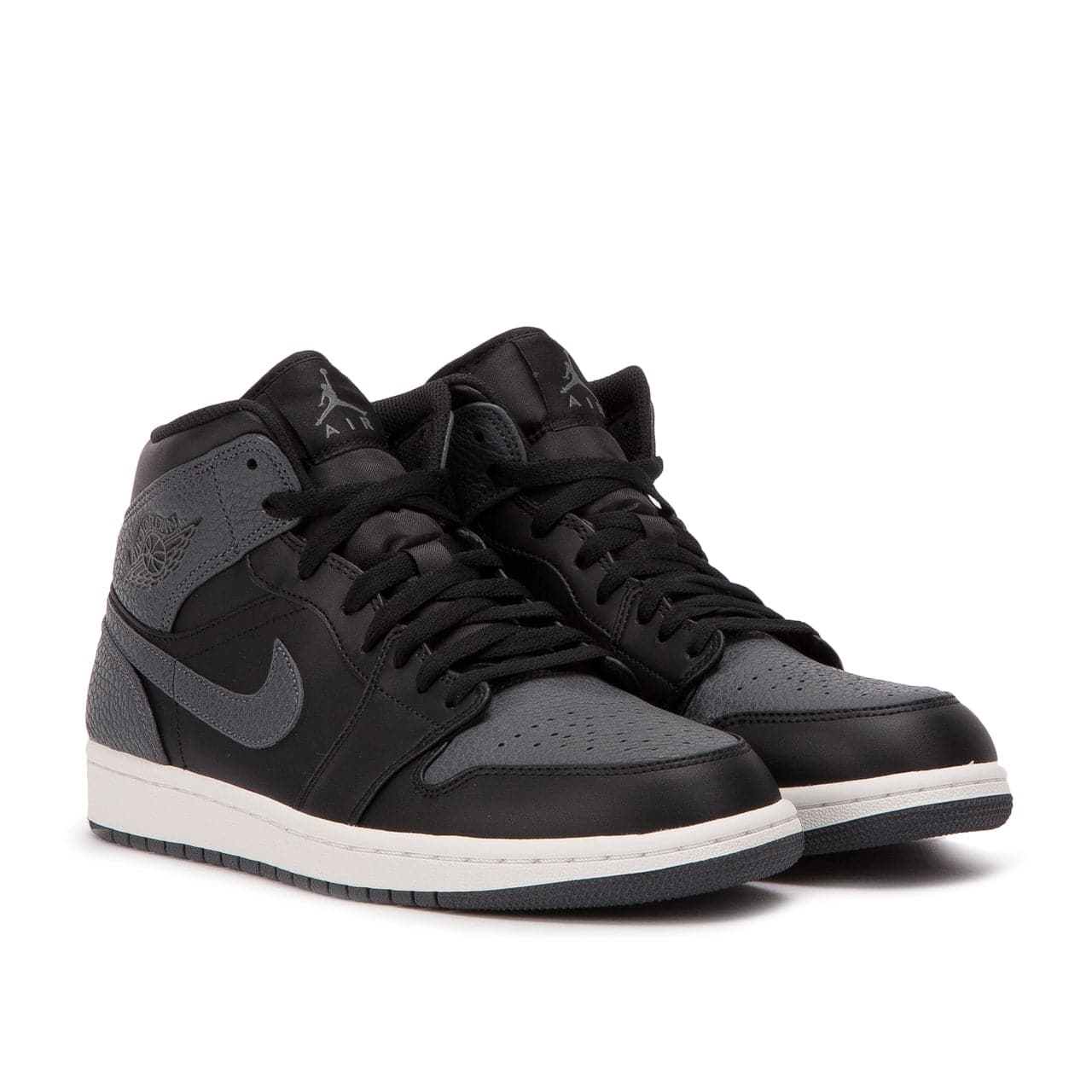 Air Jordan 1 MID (Schwarz / Dunkelgrau) - Allike Store
