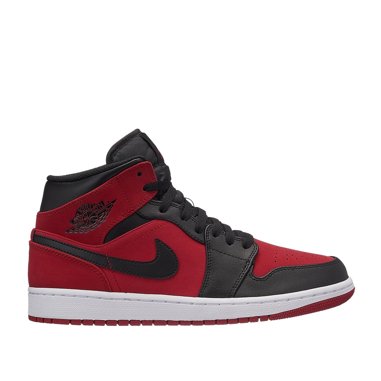 Air Jordan 1 MID (Rot / Schwarz / Weiß) - Allike Store
