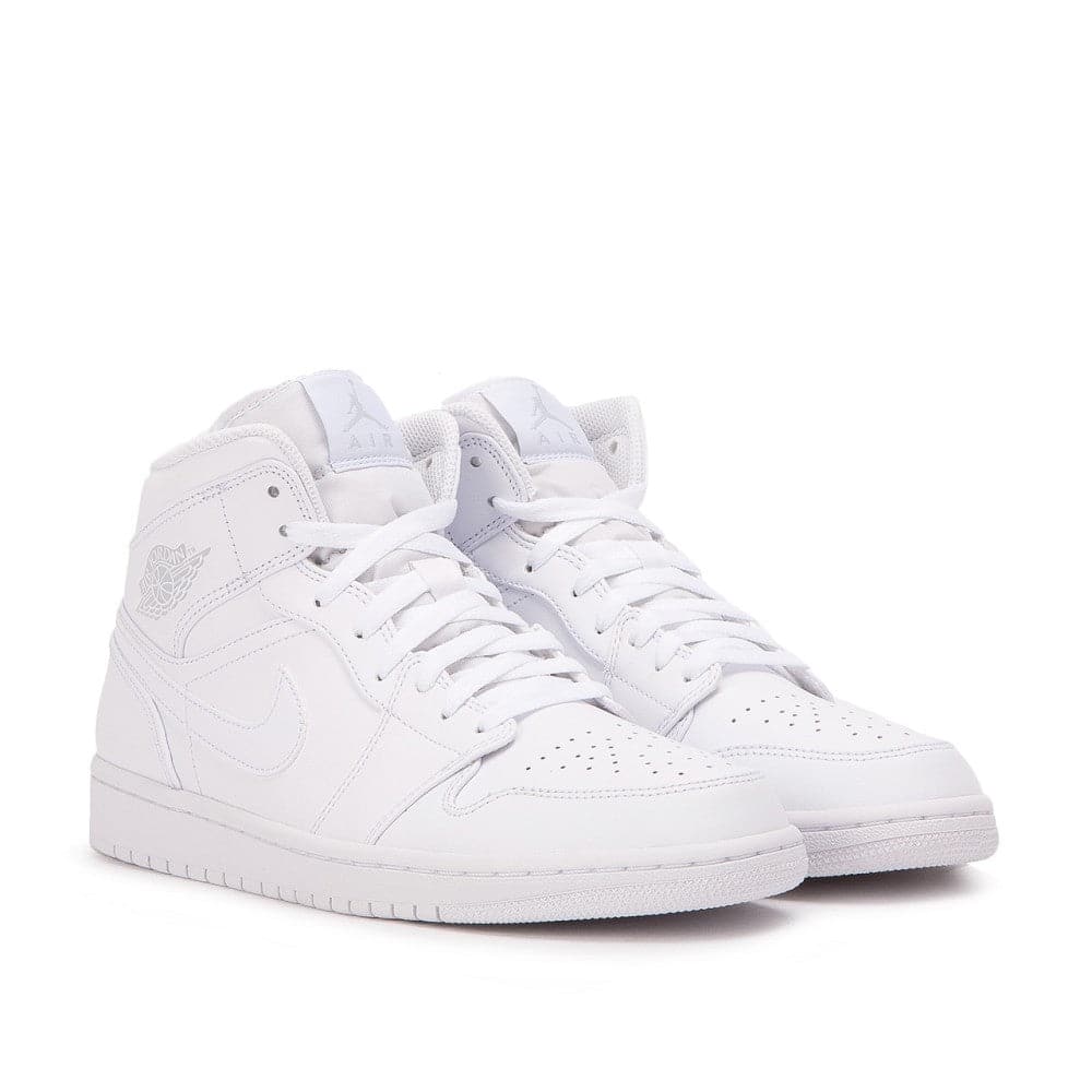 Air Jordan 1 MID 'Triple White' (Weiß) - Allike Store