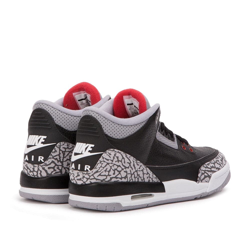 Air Jordan 3 Retro OG 'Black Cement' (Schwarz / Grau / Rot) - Allike Store