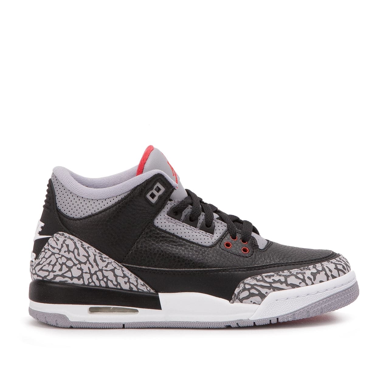 Air Jordan 3 Retro OG 'Black Cement' (Schwarz / Grau / Rot) - Allike Store