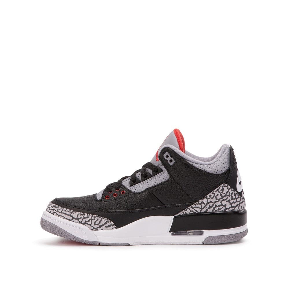 Air Jordan 3 Retro OG GS 'Black Cement' (Schwarz / Grau / Rot) - Allike Store