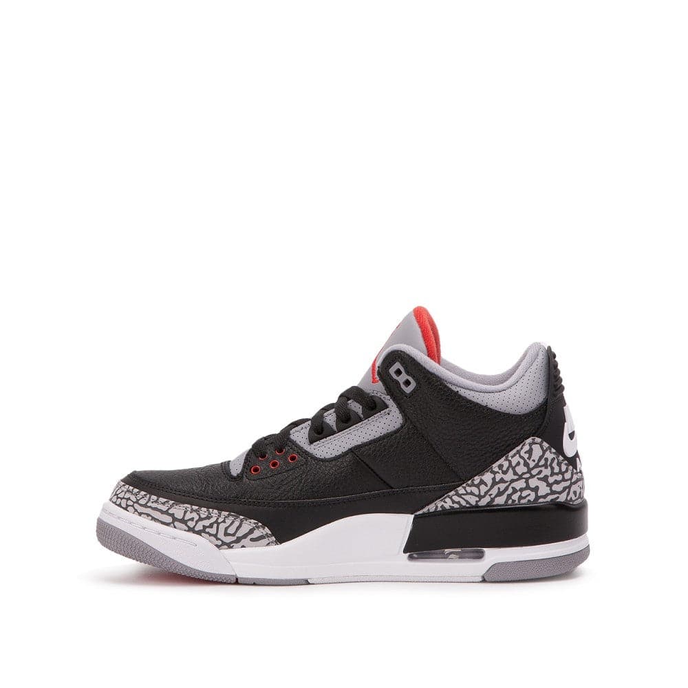 Air Jordan 3 Retro OG GS 'Black Cement' (Schwarz / Grau / Rot)  - Allike Store