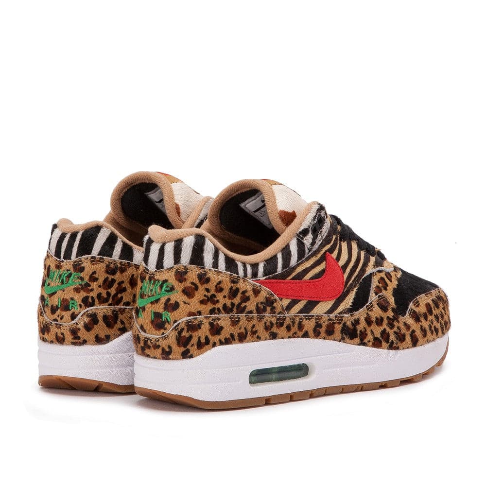atmos x Nike Air Max 1 DLX “Animal Pack 2.0” (Weiß / Rot / Bison / Grün)  - Allike Store
