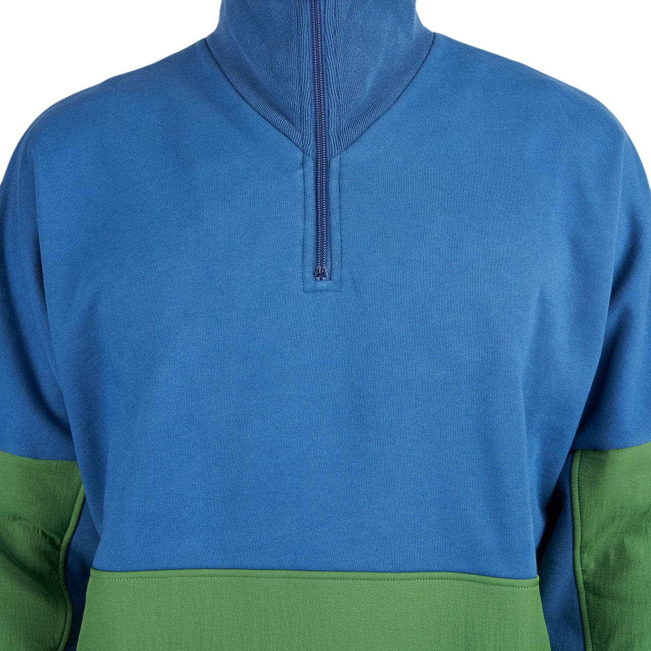 Brain Dead Sinister Screw Overlay Half Zip Fleece (Blau / Grün)  - Allike Store