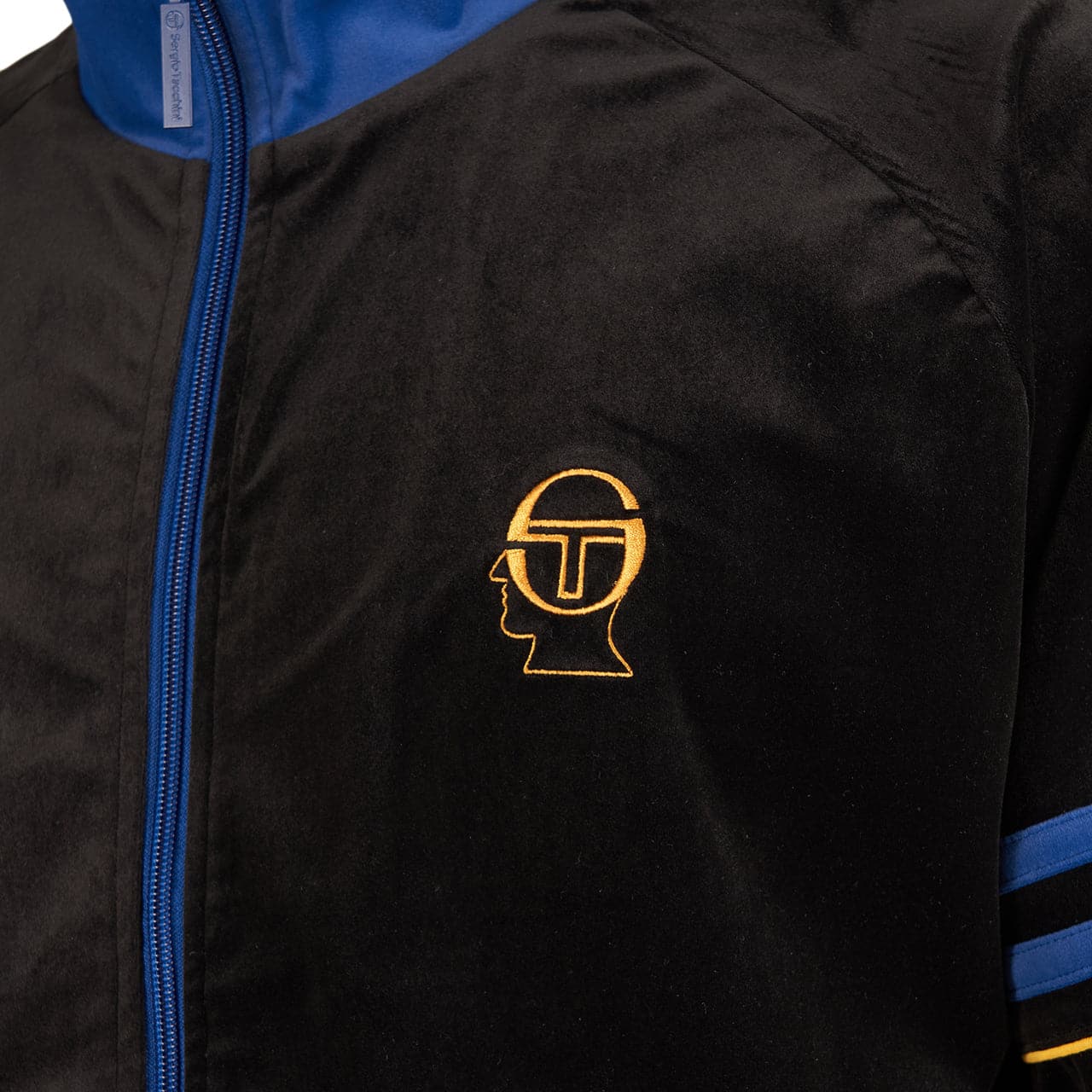 Brain Dead x Sergio Tacchini Velour Tracksuit (Schwarz) - Allike Store