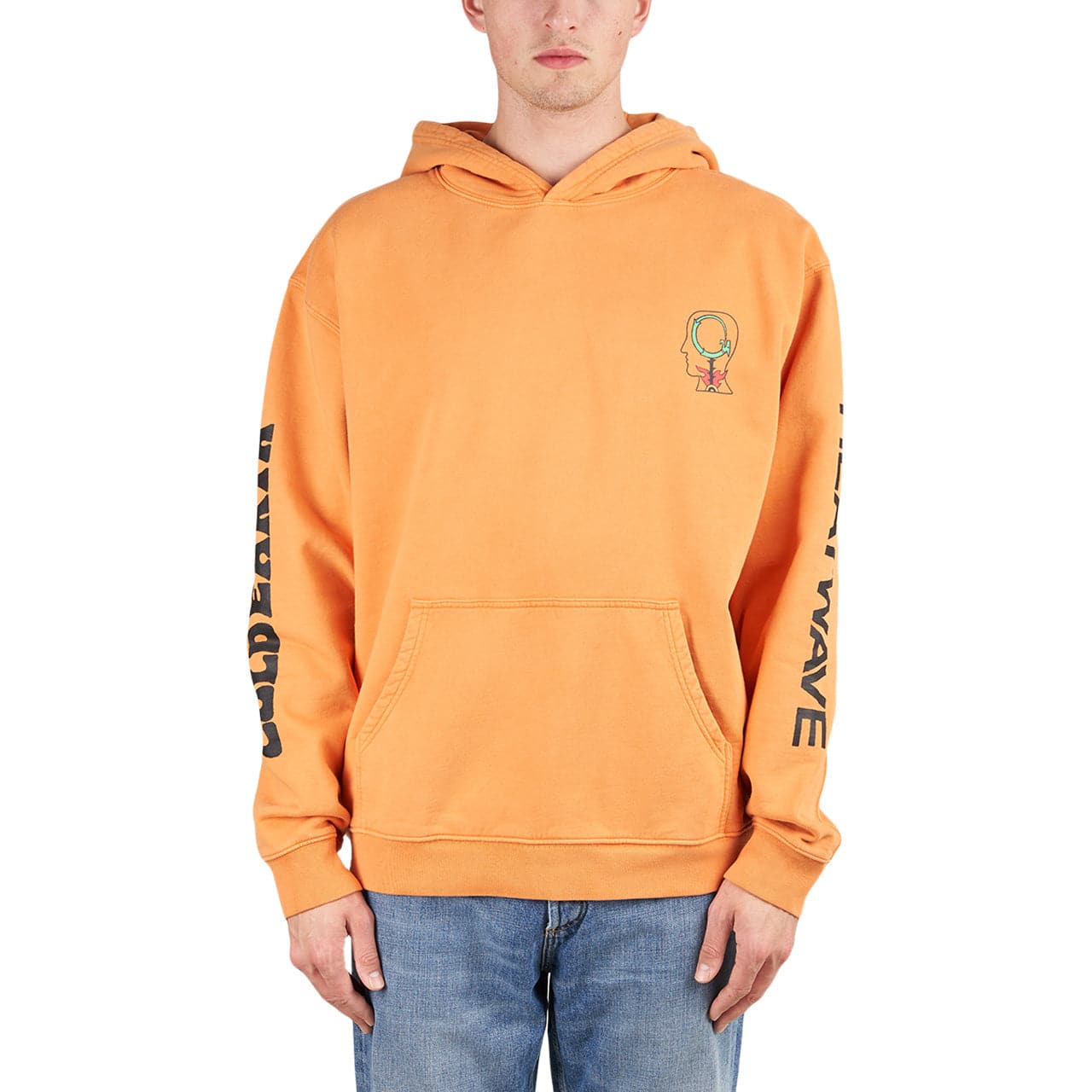 Brain Dead Heatwave Hooded Sweatshirt (Orange) - Allike Store