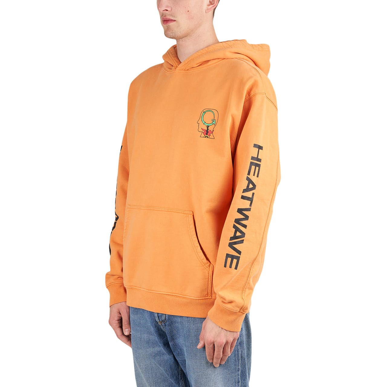 Brain Dead Heatwave Hooded Sweatshirt (Orange) - Allike Store