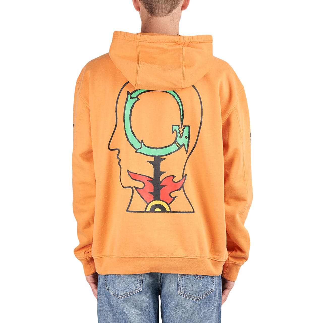 Brain Dead Heatwave Hooded Sweatshirt (Orange) - Allike Store