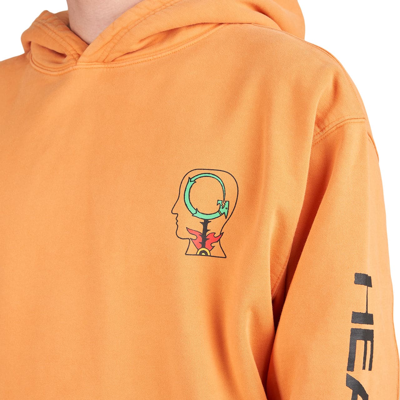 Brain Dead Heatwave Hooded Sweatshirt (Orange) - Allike Store