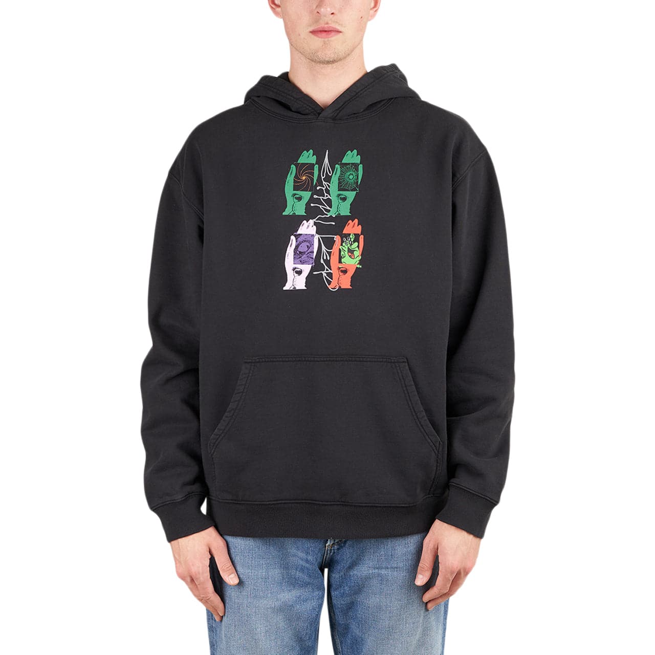 Brain Dead Throwing Hands Hooded Sweat (Schwarz) - Allike Store