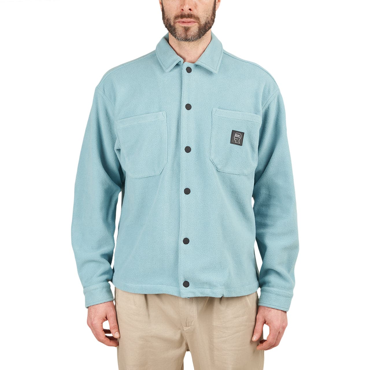 Brain Dead Polar Fleece Climber Shirt (Hellblau) - Allike Store