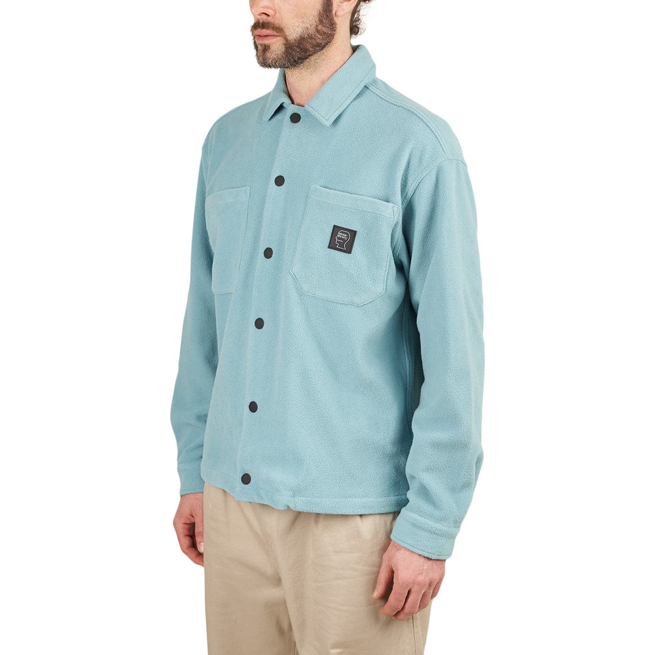 Brain Dead Polar Fleece Climber Shirt (Hellblau) - Allike Store