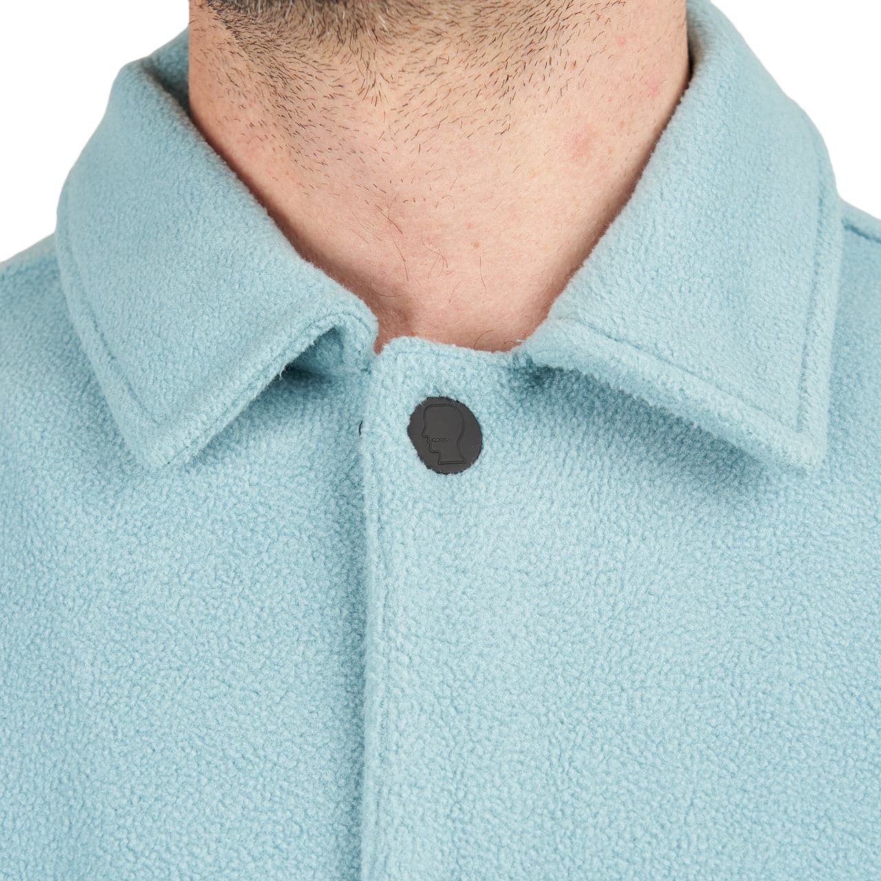 Brain Dead Polar Fleece Climber Shirt (Hellblau) - Allike Store