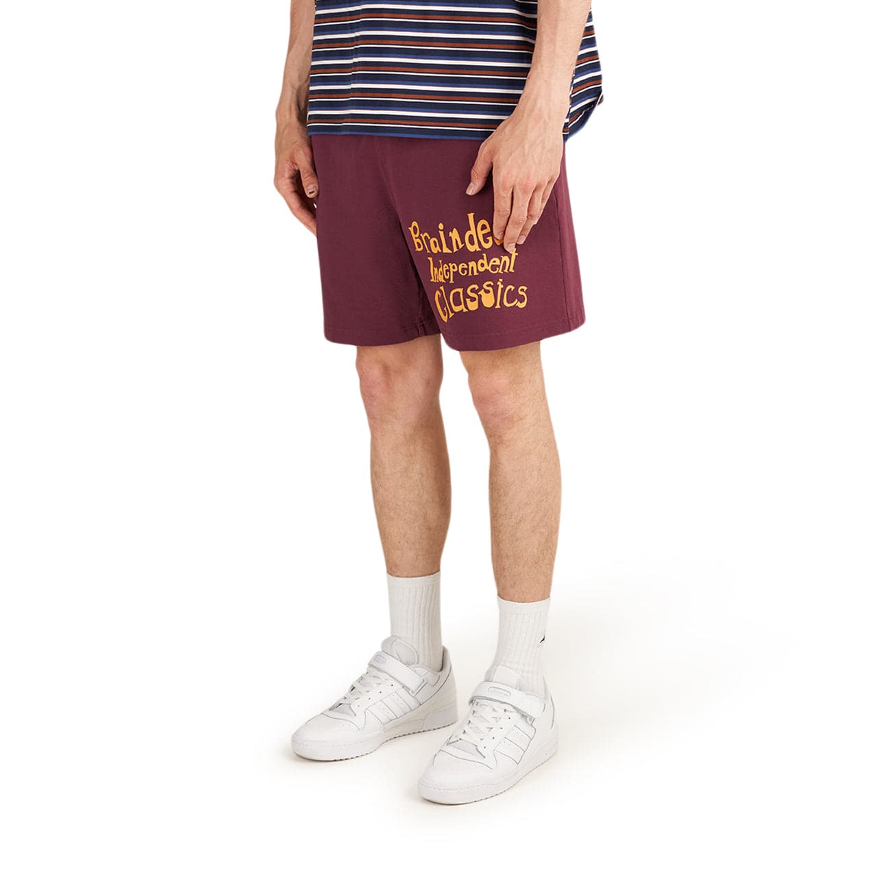 Brain Dead Indie Classics Jersey Short (Burgunderrot)  - Allike Store