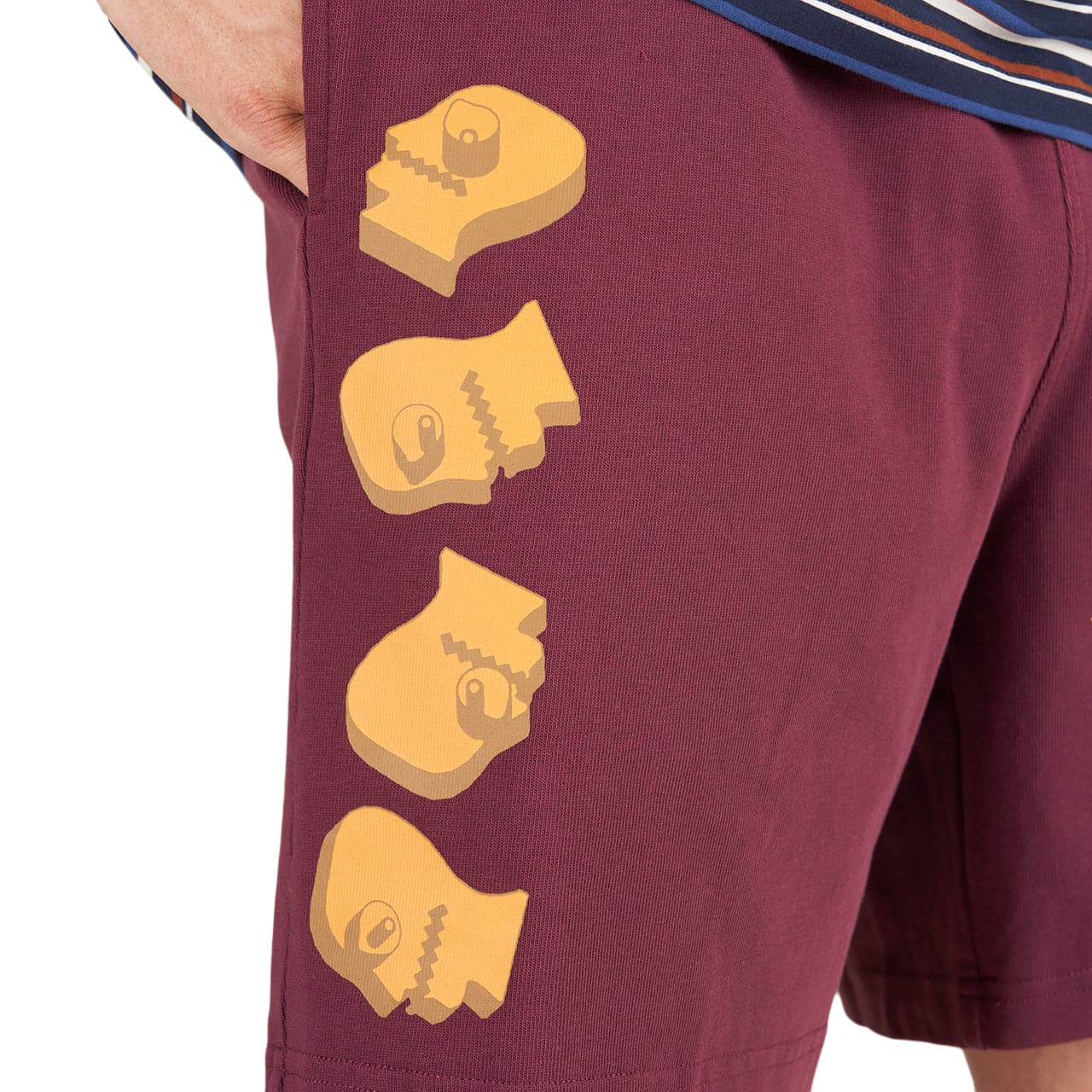 Brain Dead Indie Classics Jersey Short (Burgunderrot) - Allike Store