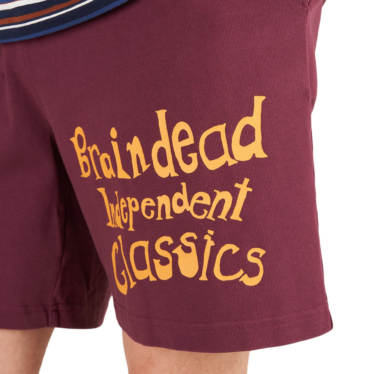 Brain Dead Indie Classics Jersey Short (Burgunderrot)  - Allike Store