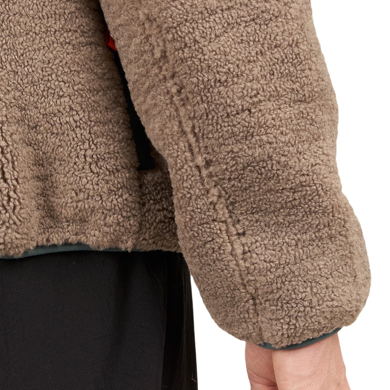 Brain Dead Teddy Sherpa Half Zip Jacket (Braun) - Allike Store