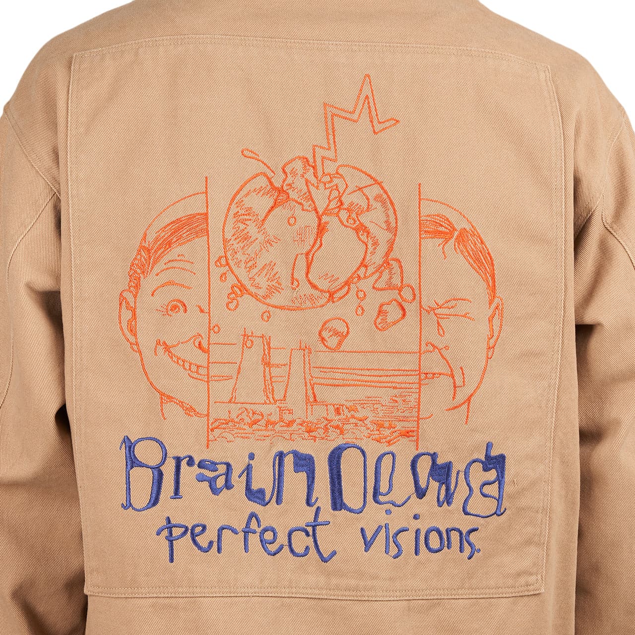 Brain Dead Perfect Visions Trucker Jacket (Braun) - Allike Store