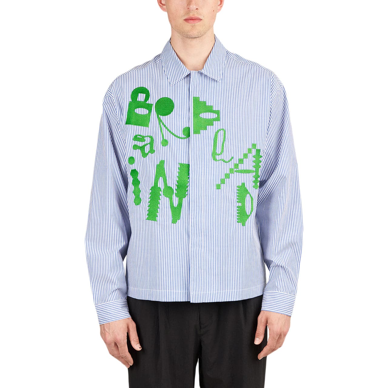 Brain Dead Gastromaniac Button Up Shirt (Blau) - Allike Store