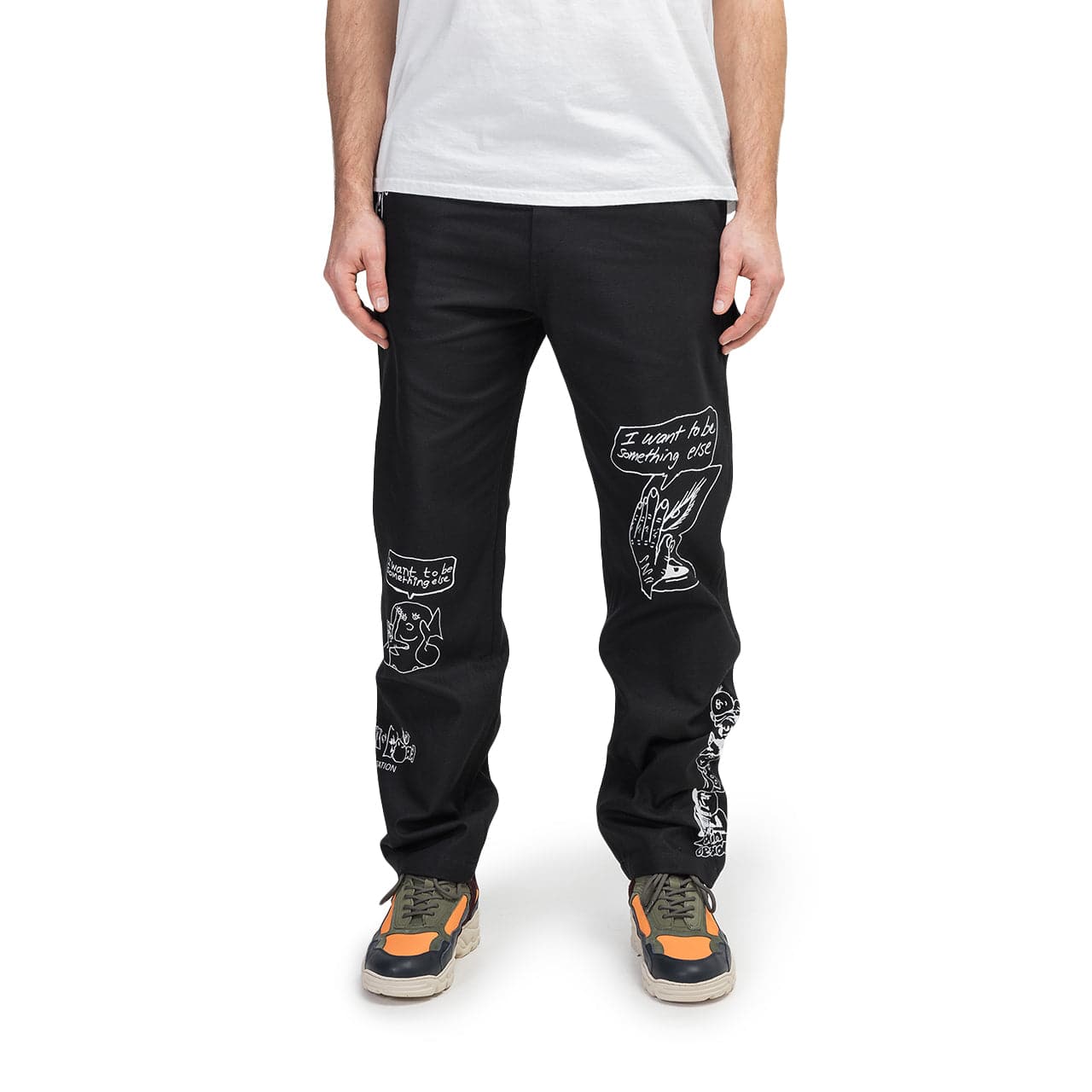 Brain Dead Printed Canvas Carpenter Pant (Schwarz) - Allike Store