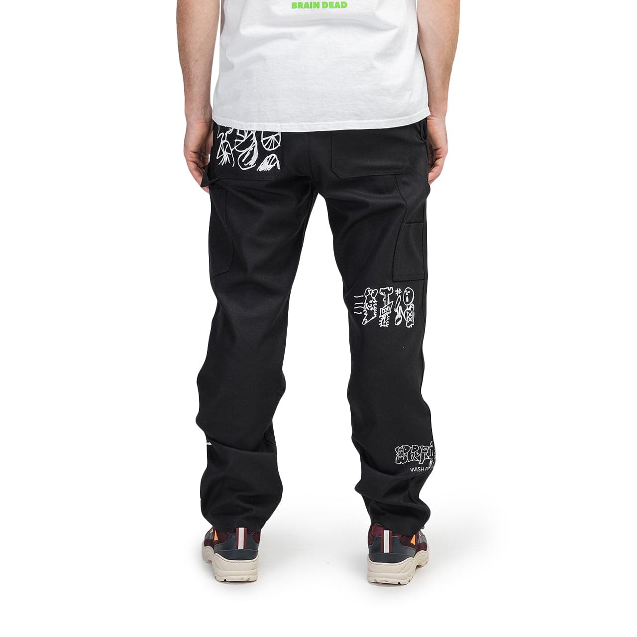 Brain Dead Printed Canvas Carpenter Pant (Schwarz) - Allike Store