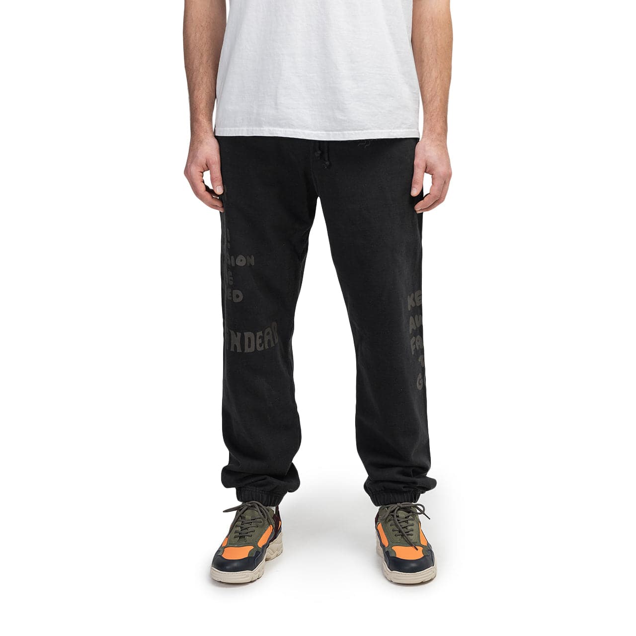 Brain Dead Tonal Type Print Sweatpants (Schwarz) - Allike Store