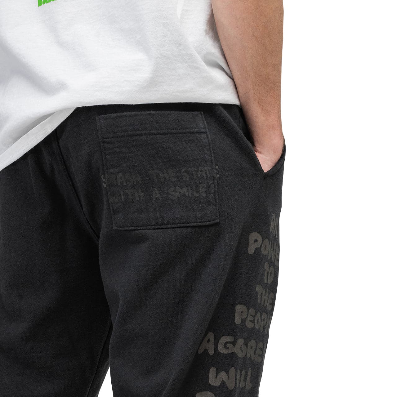 Brain Dead Tonal Type Print Sweatpants (Schwarz)  - Allike Store