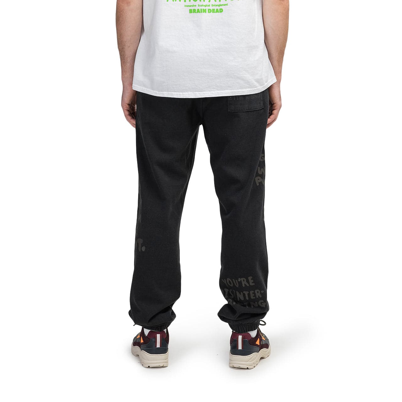 Brain Dead Tonal Type Print Sweatpants (Schwarz) - Allike Store