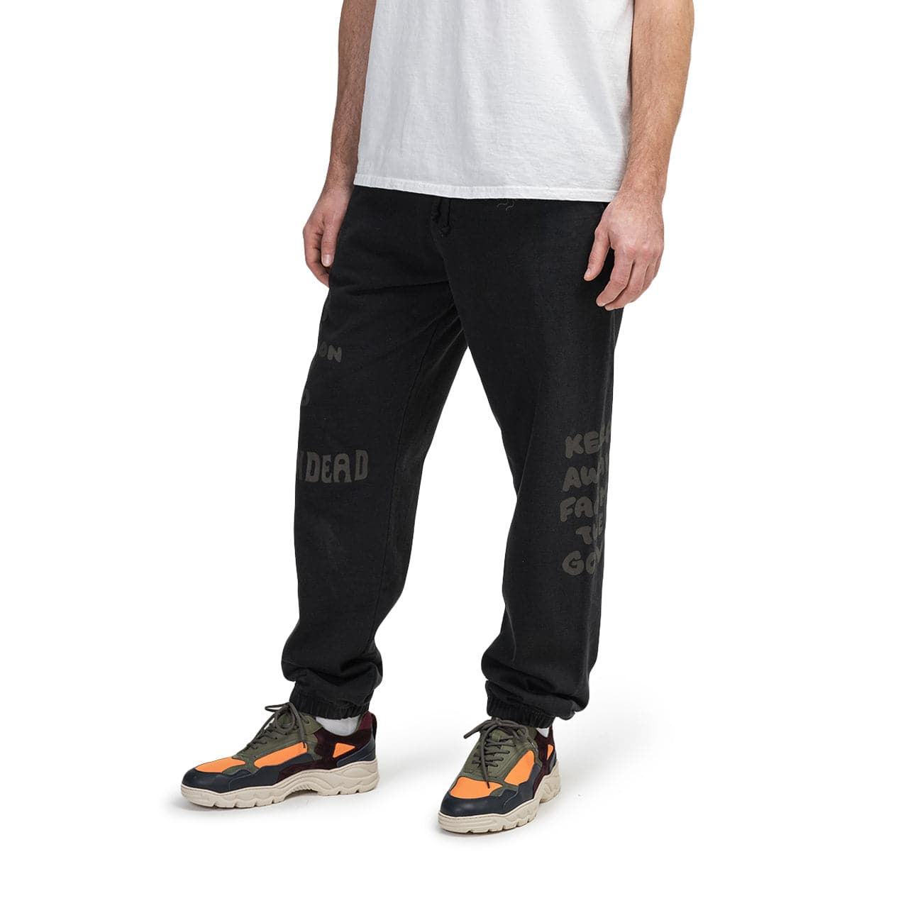 Brain Dead Tonal Type Print Sweatpants (Schwarz)  - Allike Store