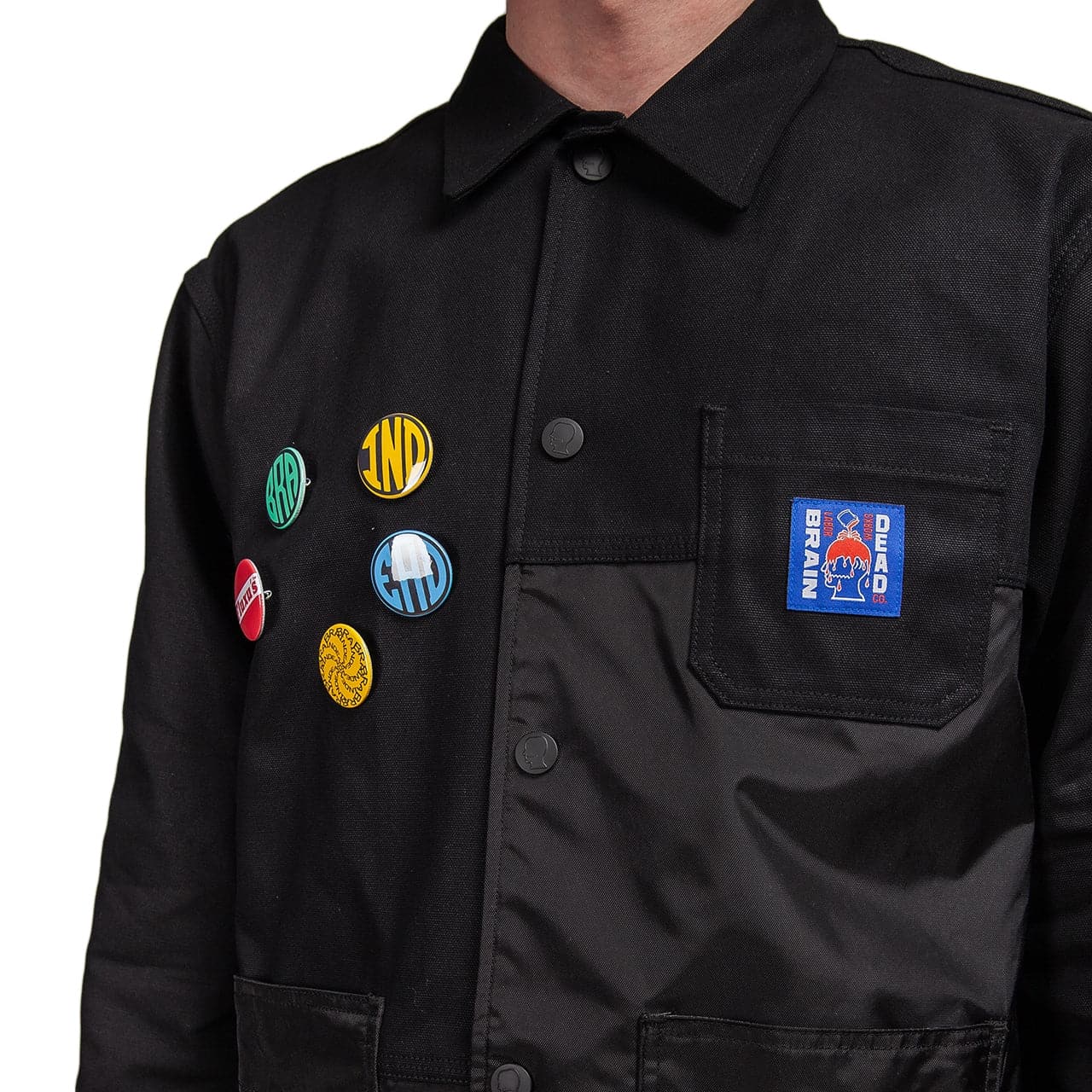 Brain Dead Paneled Chore Coat (Schwarz) - Allike Store
