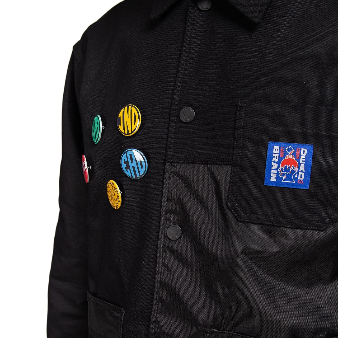 Brain Dead Paneled Chore Coat (Schwarz) - Allike Store