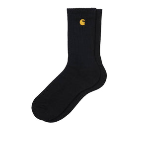Carhartt WIP Chase Socks (Schwarz / Gold) - Allike Store