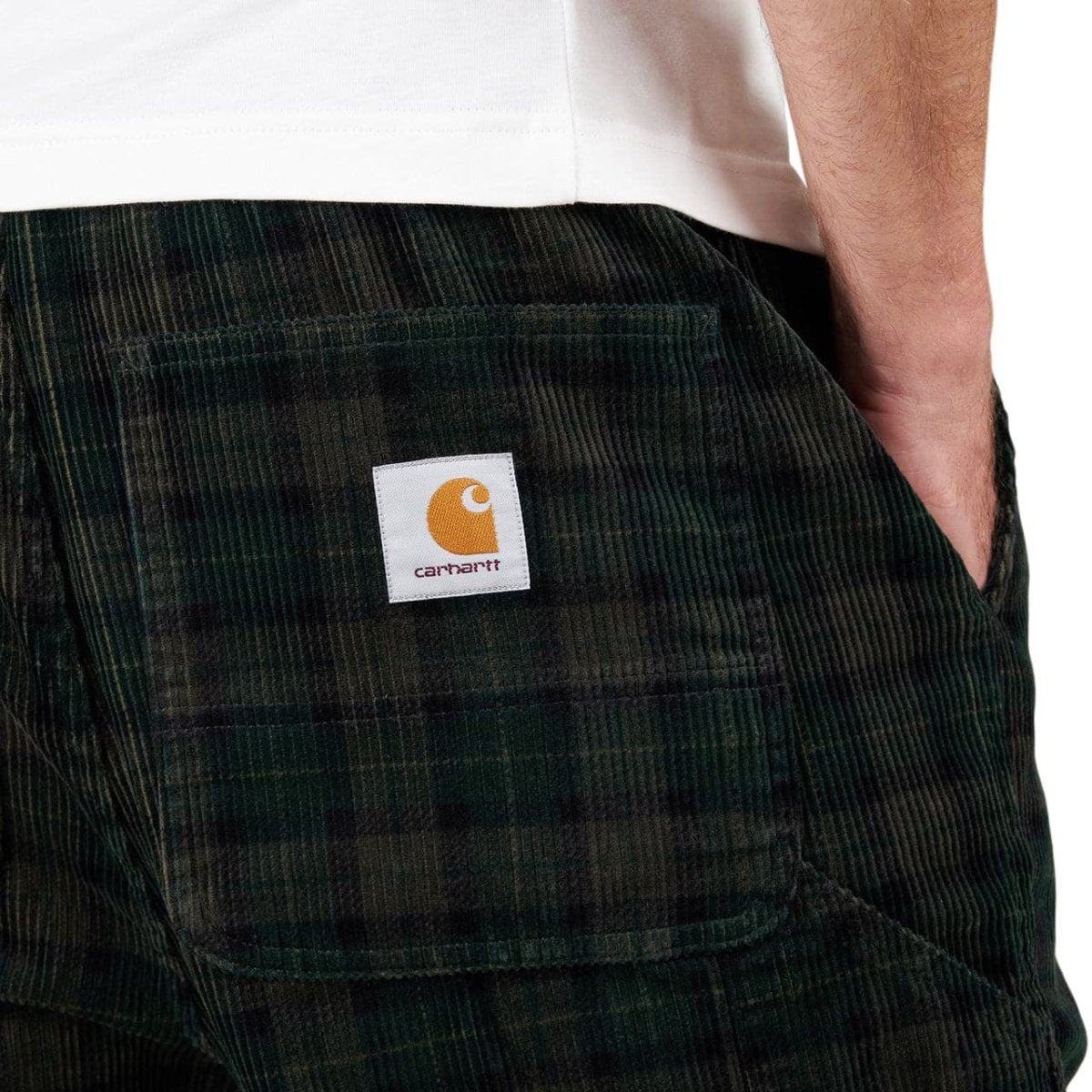 Carhartt WIP Flint Pant Cotton Breck Check Print (Grün) - Allike Store