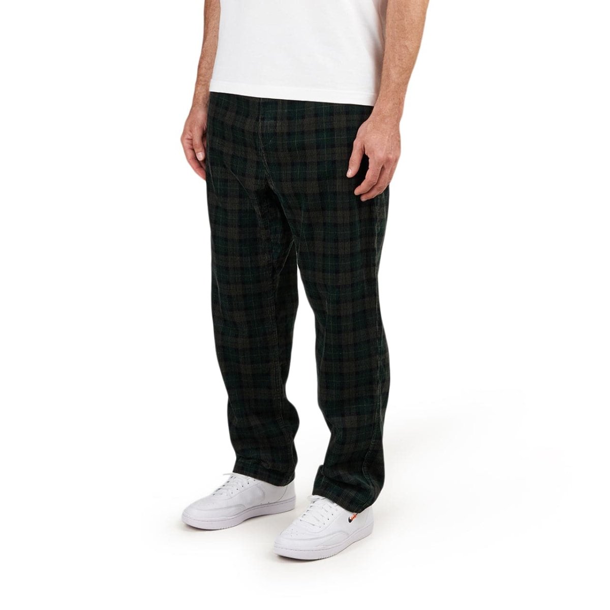 Carhartt WIP Flint Pant Cotton Breck Check Print (Grün) - Allike Store