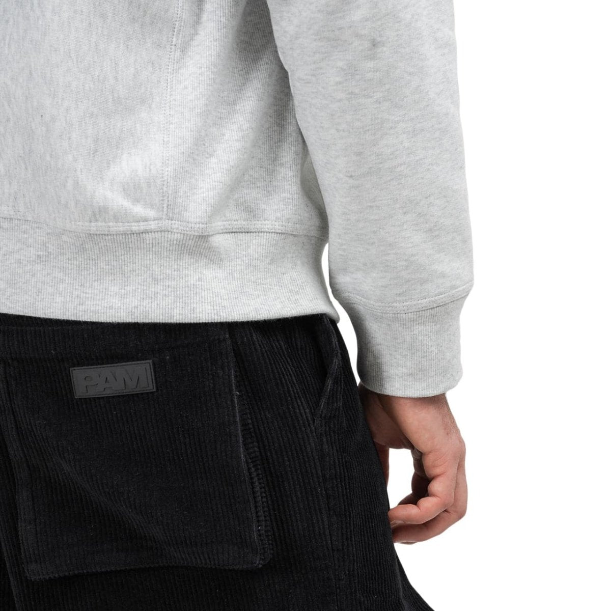 Carhartt WIP Half Zip American Script Sweatshirt (Hellgrau) - Allike Store