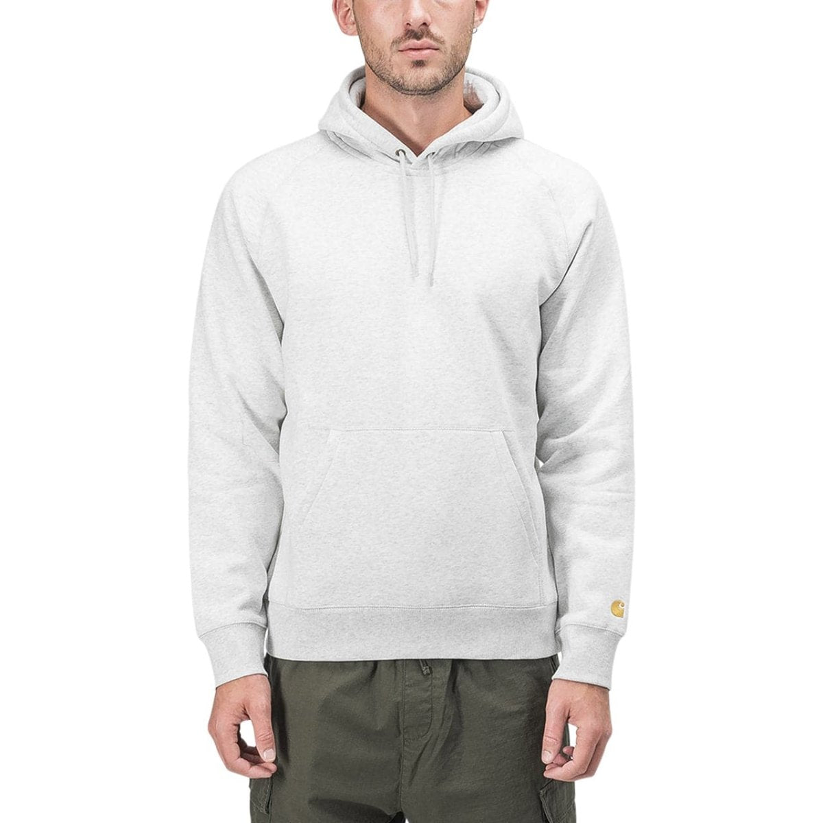 Carhartt W.I.P. Hooded Chase Sweatshirt (Light Grey) I026384