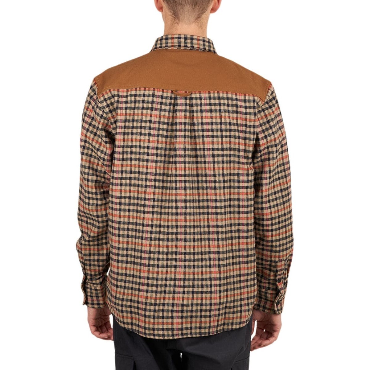 Carhartt WIP L/S Asher Shirt Check Leather (Braun / Orange) - Allike Store